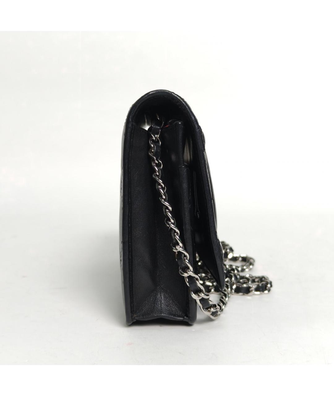 CHANEL Черная кожаная сумка через плечо, фото 3