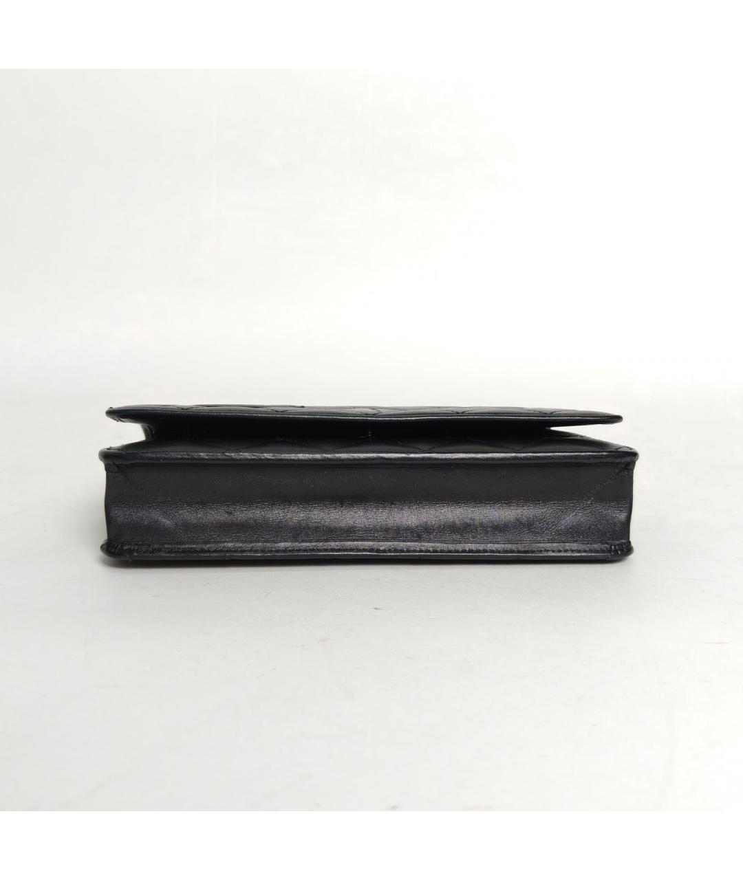 CHANEL Черная кожаная сумка через плечо, фото 6