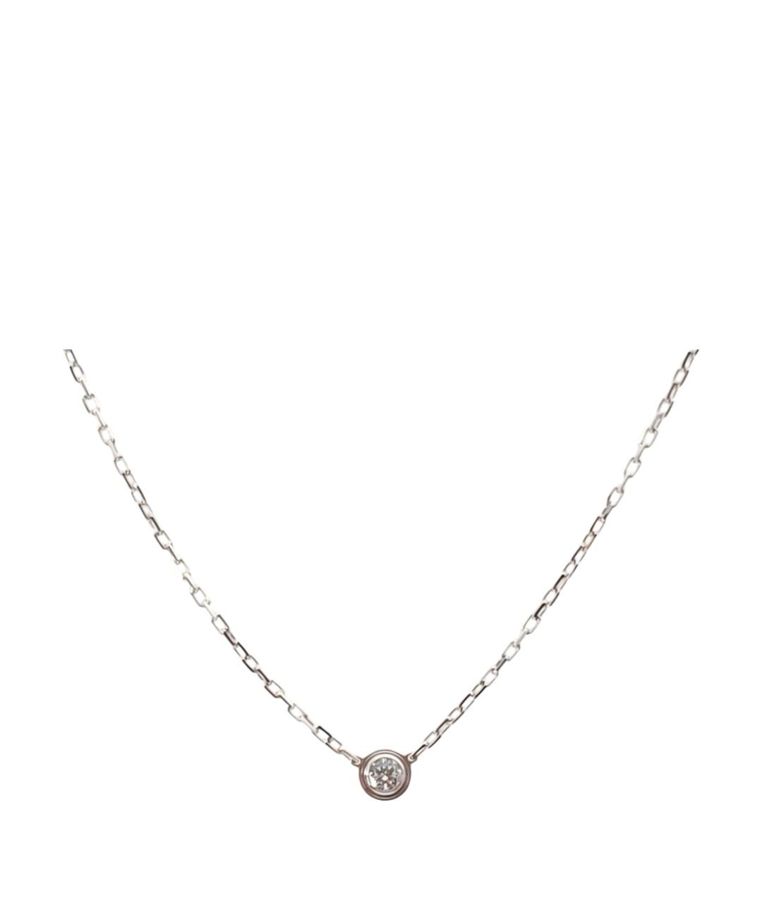 CARTIER Серебряное колье из белого золота, фото 1