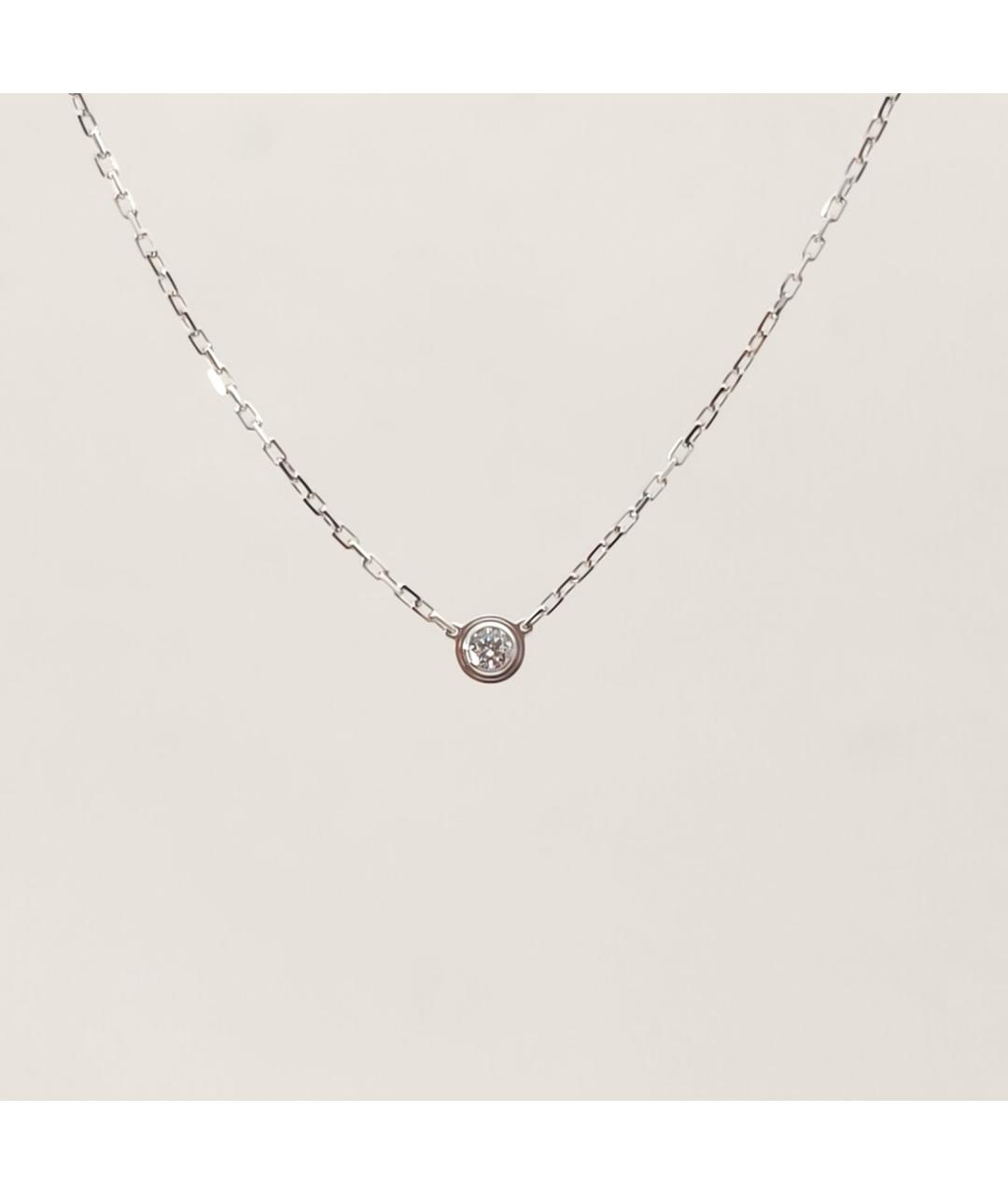 CARTIER Серебряное колье из белого золота, фото 8