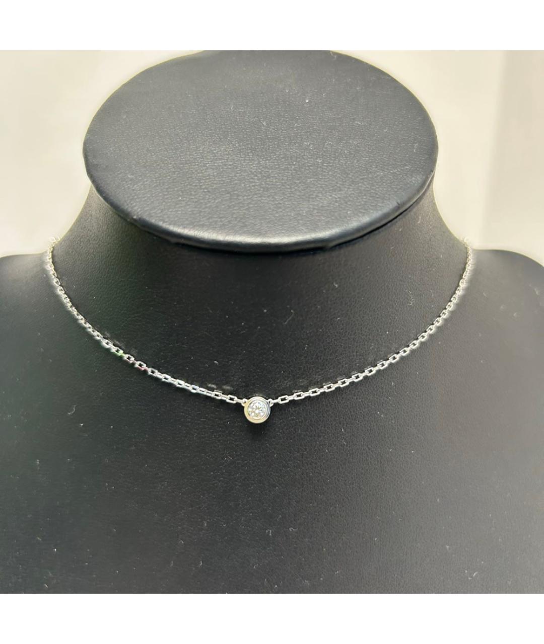 CARTIER Серебряное колье из белого золота, фото 6