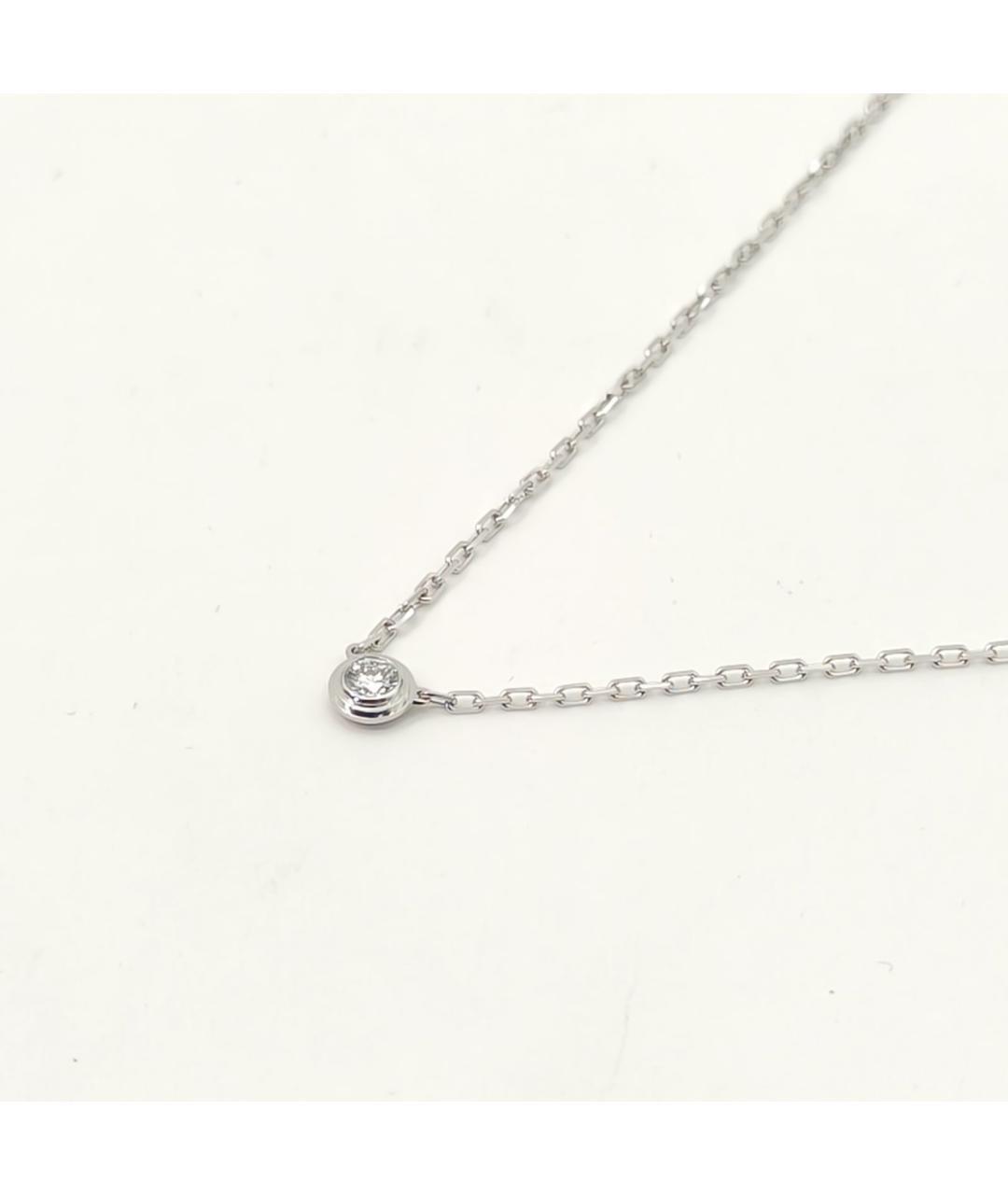 CARTIER Серебряное колье из белого золота, фото 2