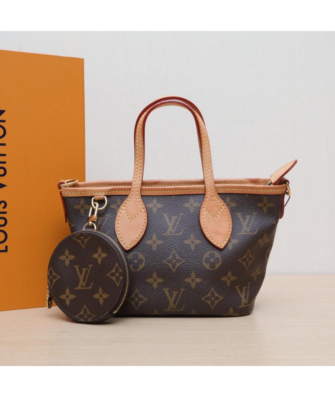 LOUIS VUITTON Коричневая сумка с короткими ручками, фото 2