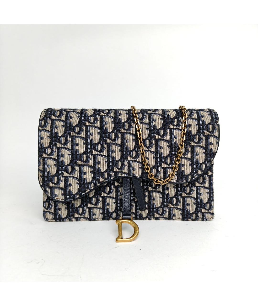 CHRISTIAN DIOR Синяя сумка через плечо, фото 2