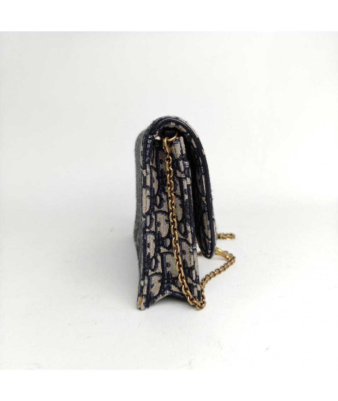 CHRISTIAN DIOR Синяя сумка через плечо, фото 3