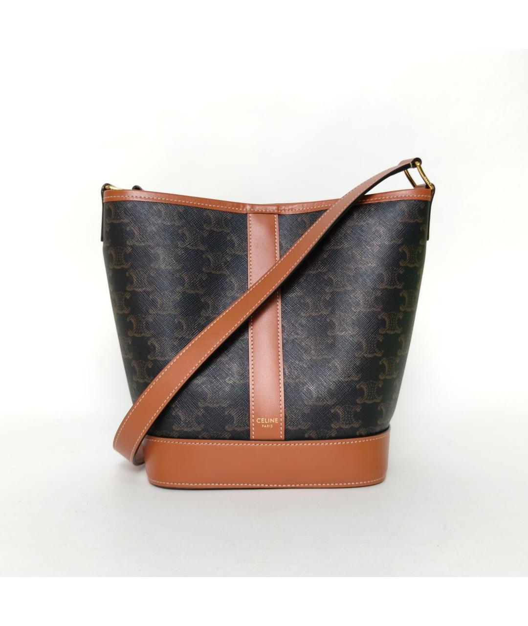 CELINE Коричневая сумка через плечо, фото 2