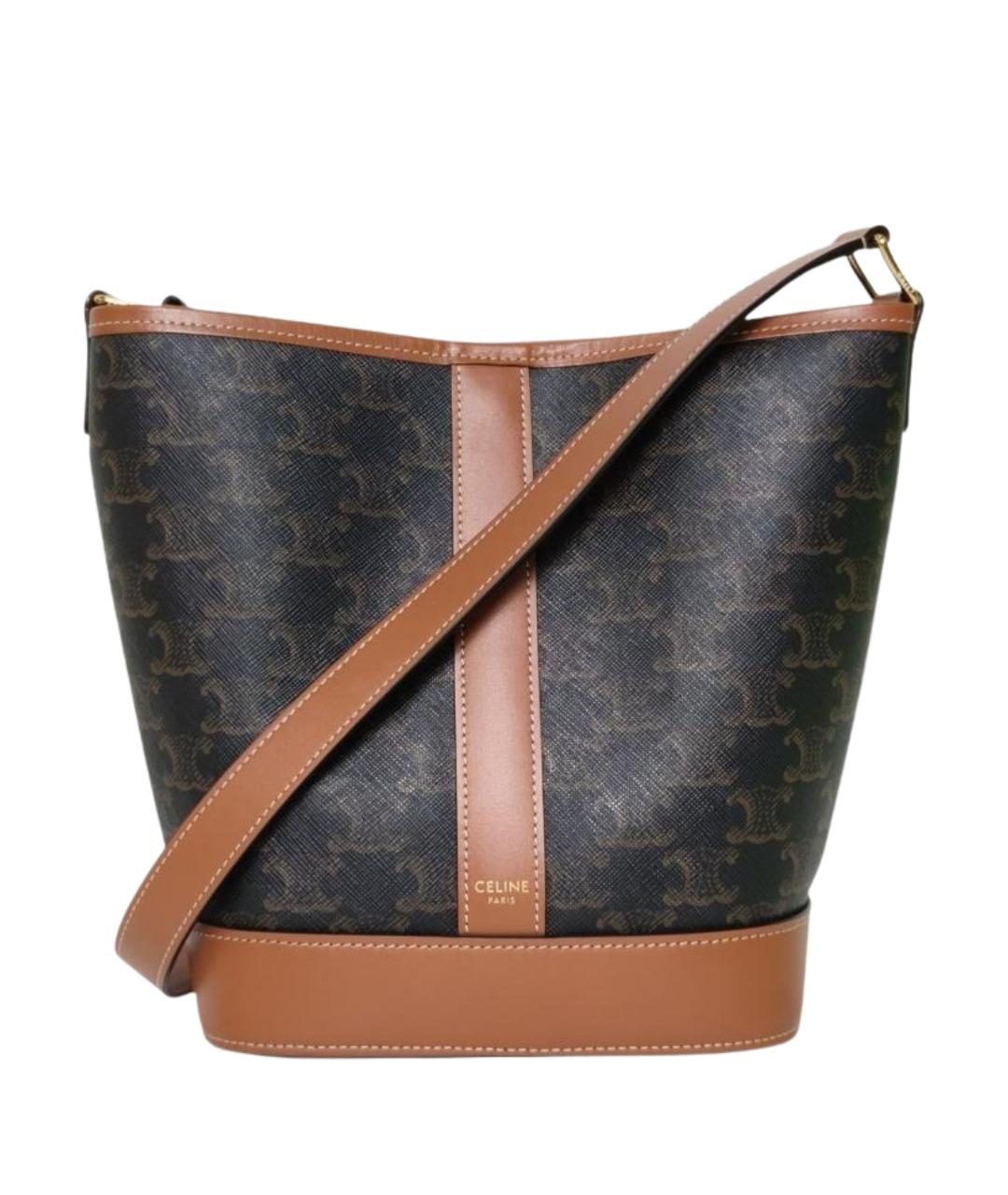 CELINE Коричневая сумка через плечо, фото 1