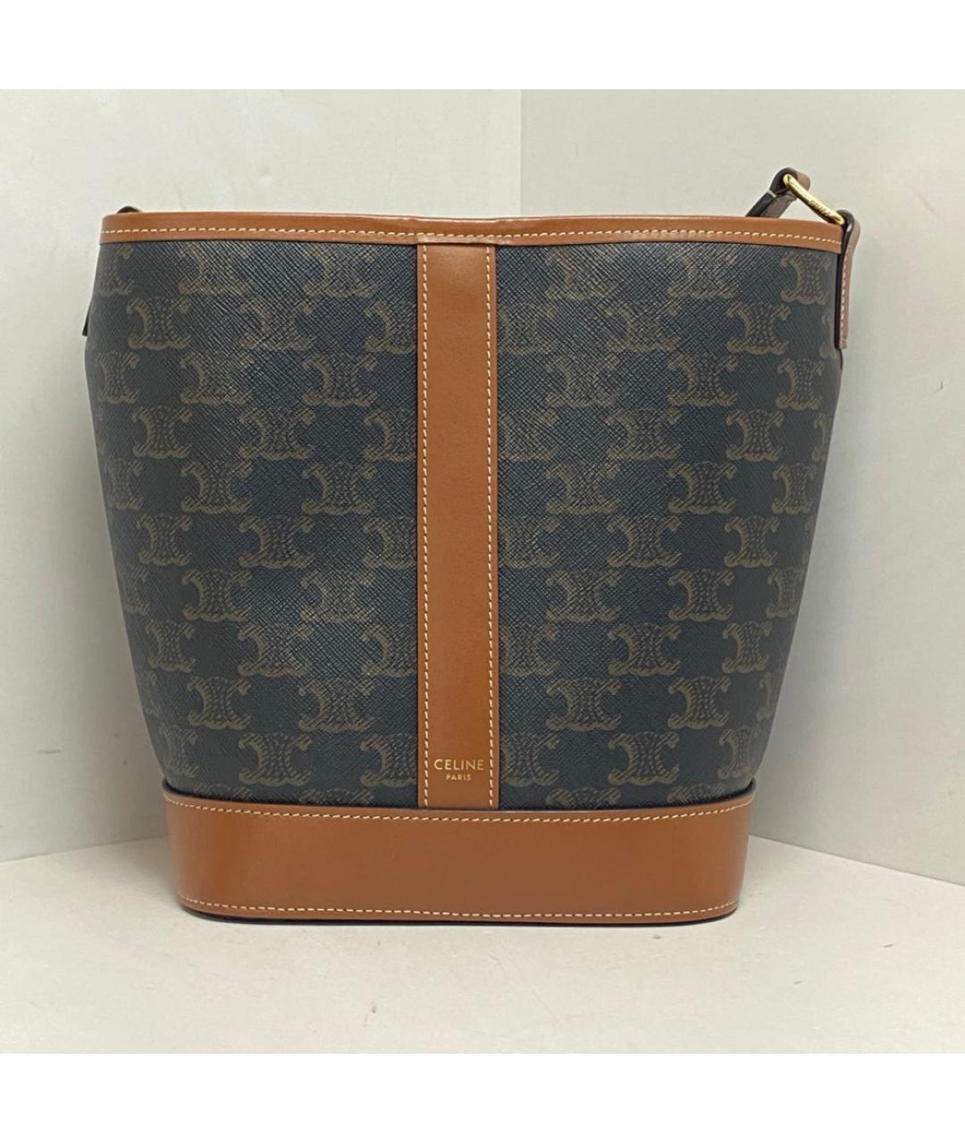 CELINE Коричневая сумка через плечо, фото 8