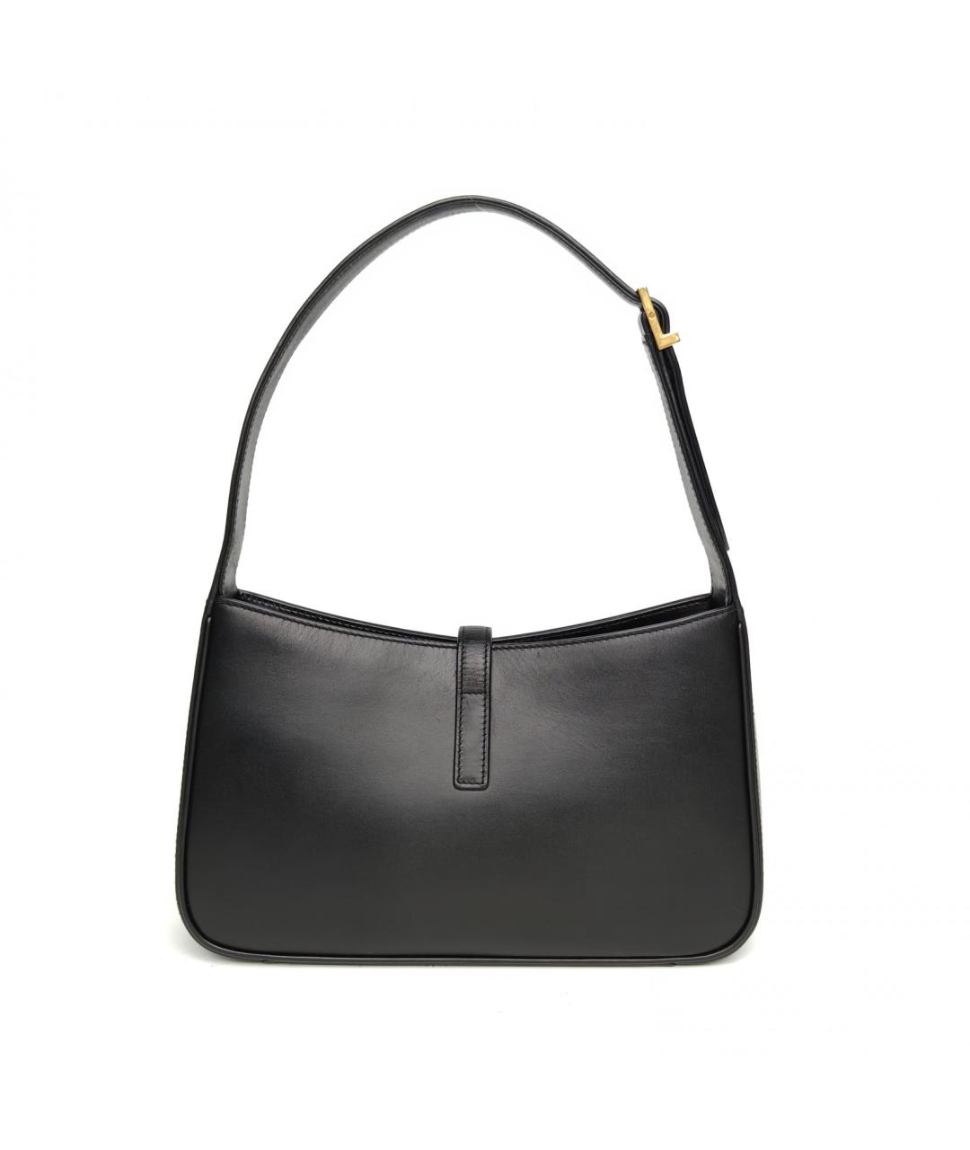 SAINT LAURENT Черная кожаная сумка через плечо, фото 4