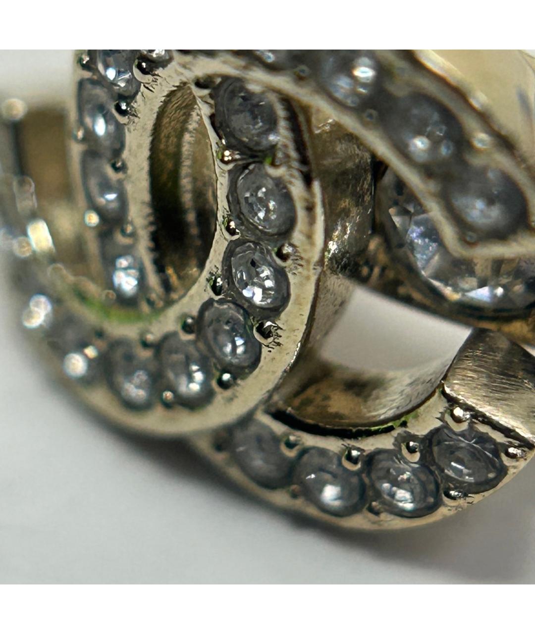 CHANEL Золотое металлическое кольцо, фото 6