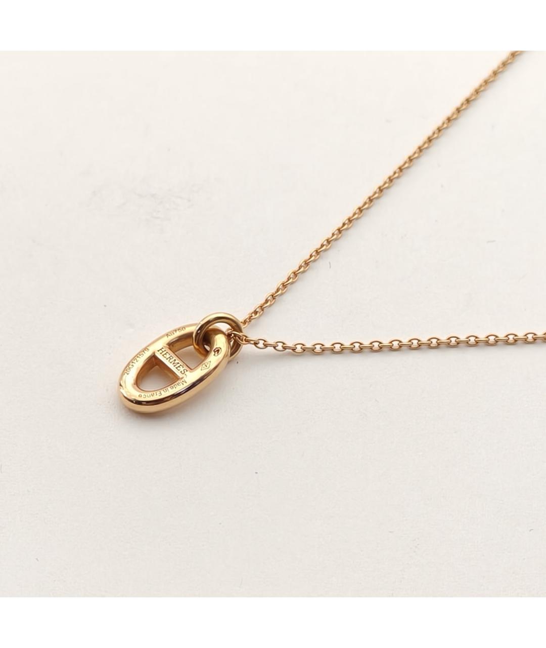 HERMES Золотая подвеска из розового золота, фото 4