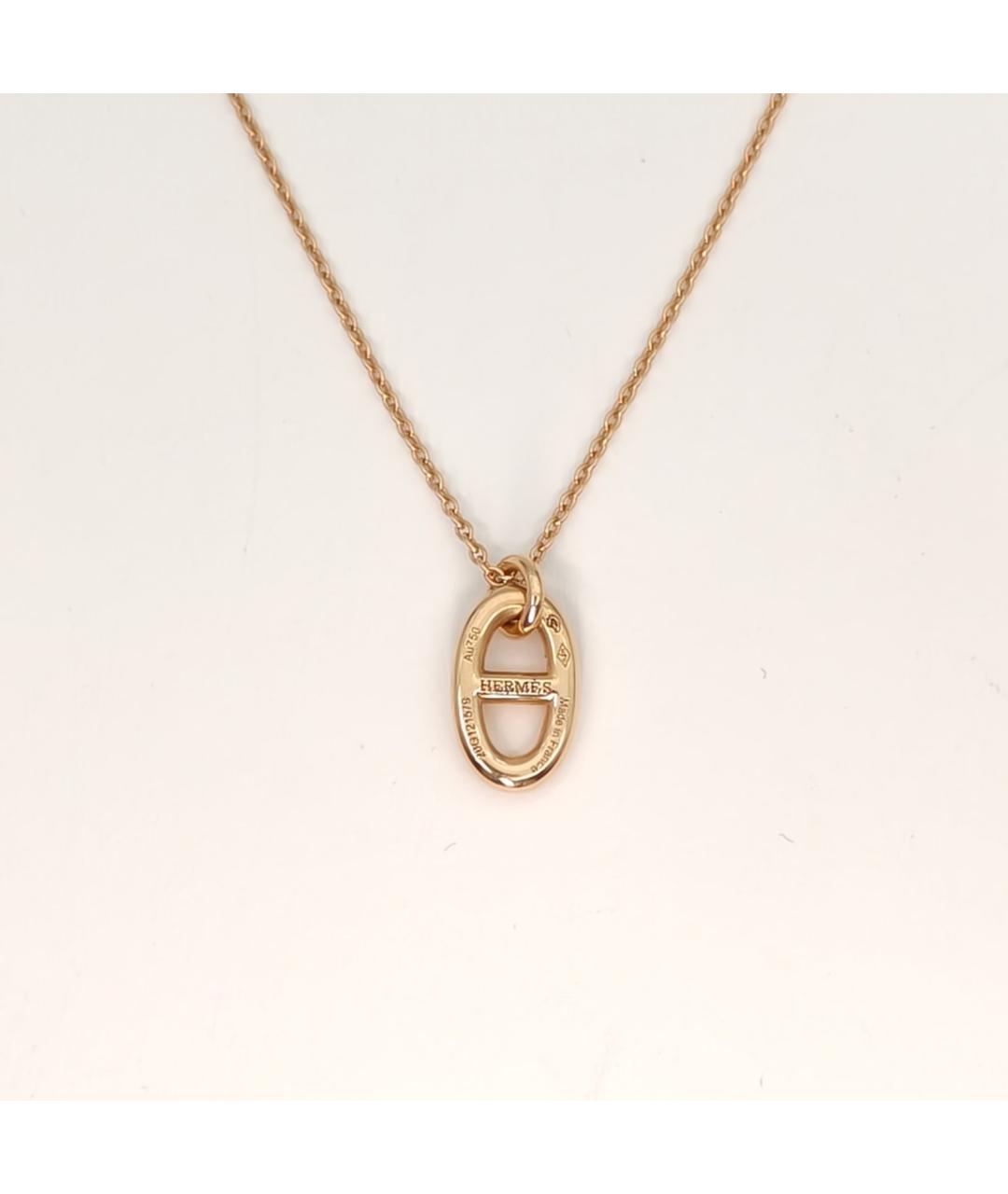 HERMES Золотая подвеска из розового золота, фото 3