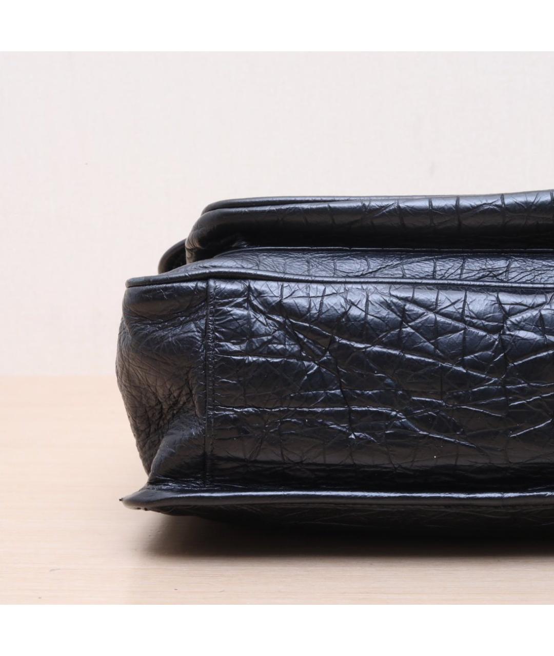 SAINT LAURENT Черная кожаная сумка через плечо, фото 9