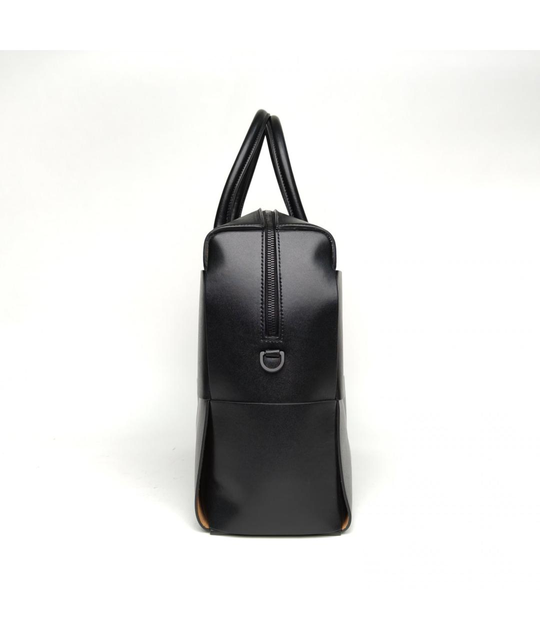 BOTTEGA VENETA Черный кожаный портфель, фото 3