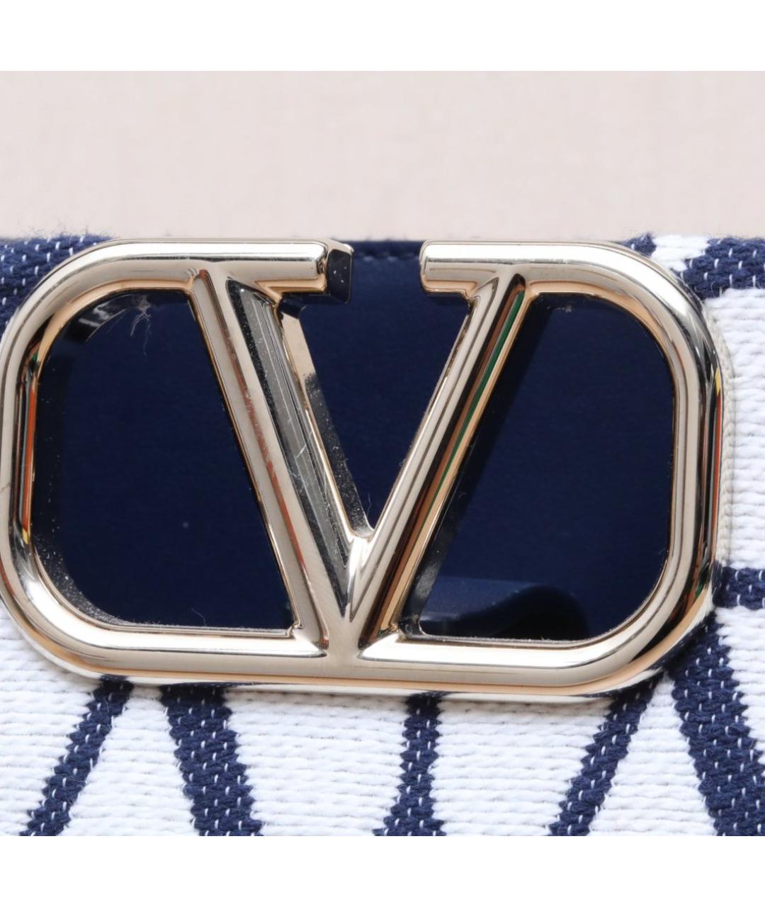 VALENTINO Синяя кожаная сумка тоут, фото 8