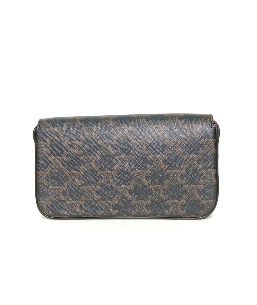 CELINE Коричневая сумка через плечо, фото 4