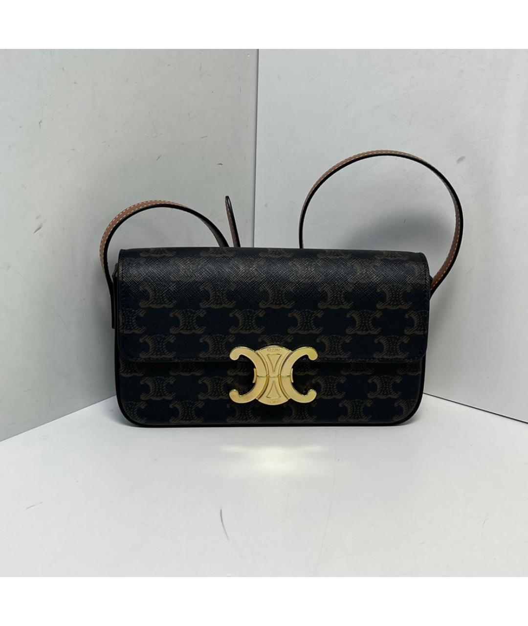 CELINE Коричневая сумка через плечо, фото 9