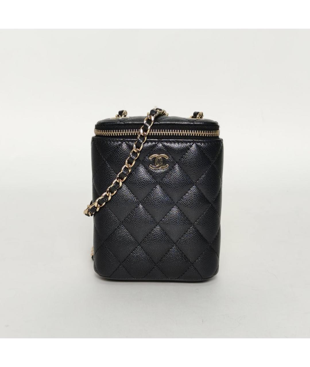 CHANEL Черная кожаная косметичка, фото 2