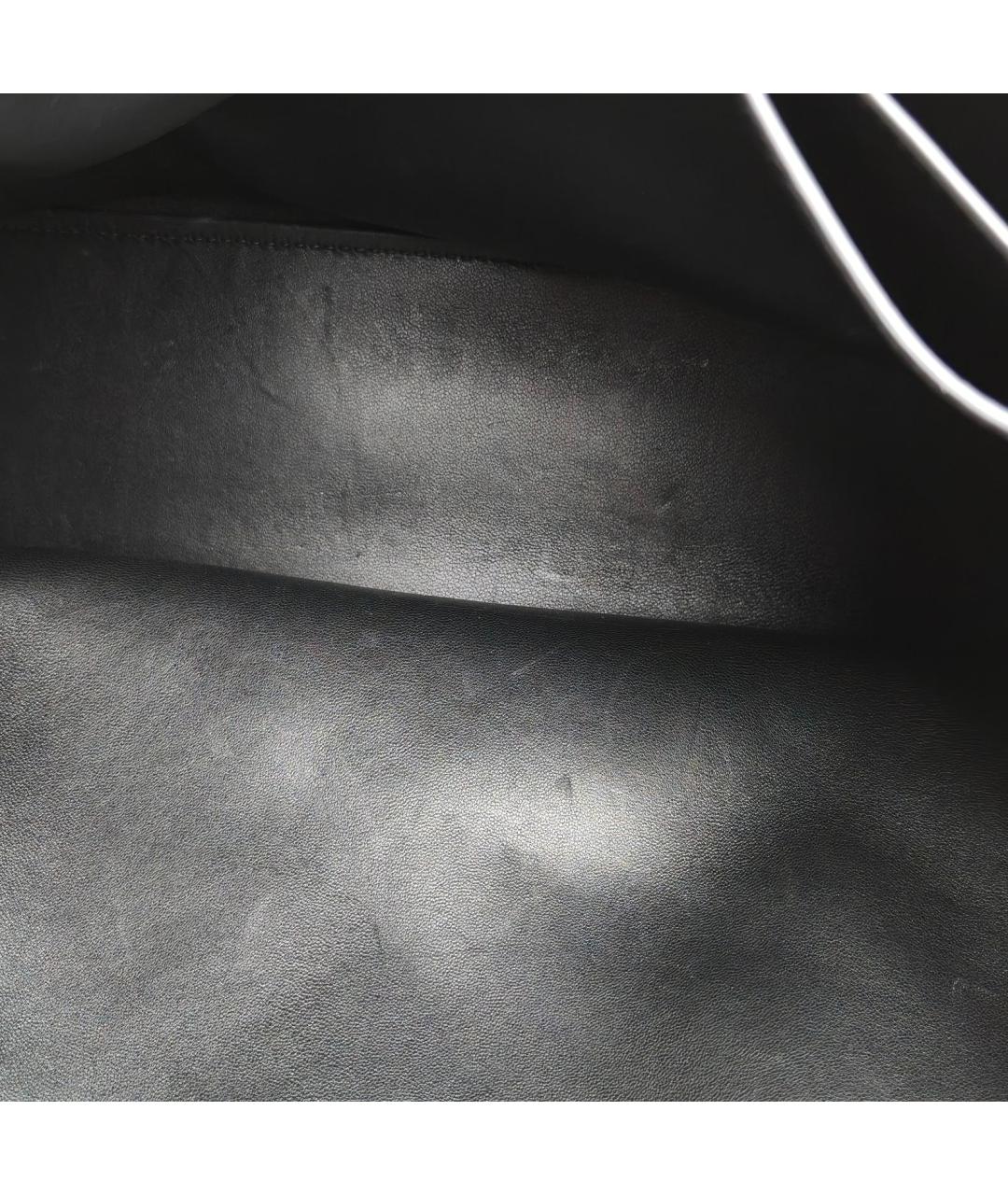 BALENCIAGA Черная кожаная сумка через плечо, фото 8