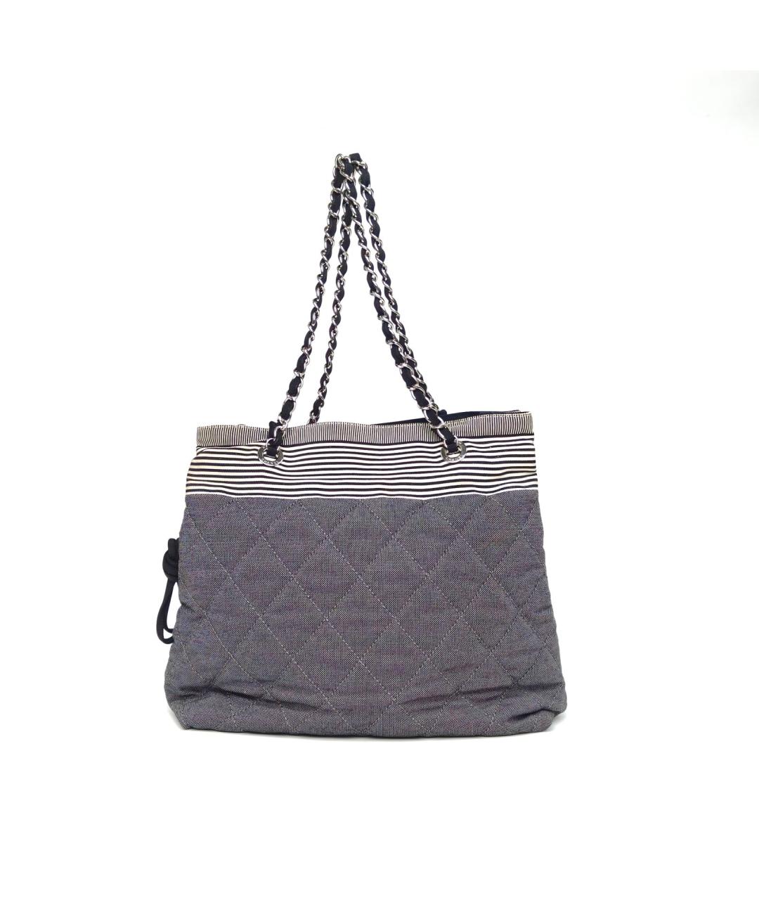 CHANEL Серая сумка через плечо, фото 4