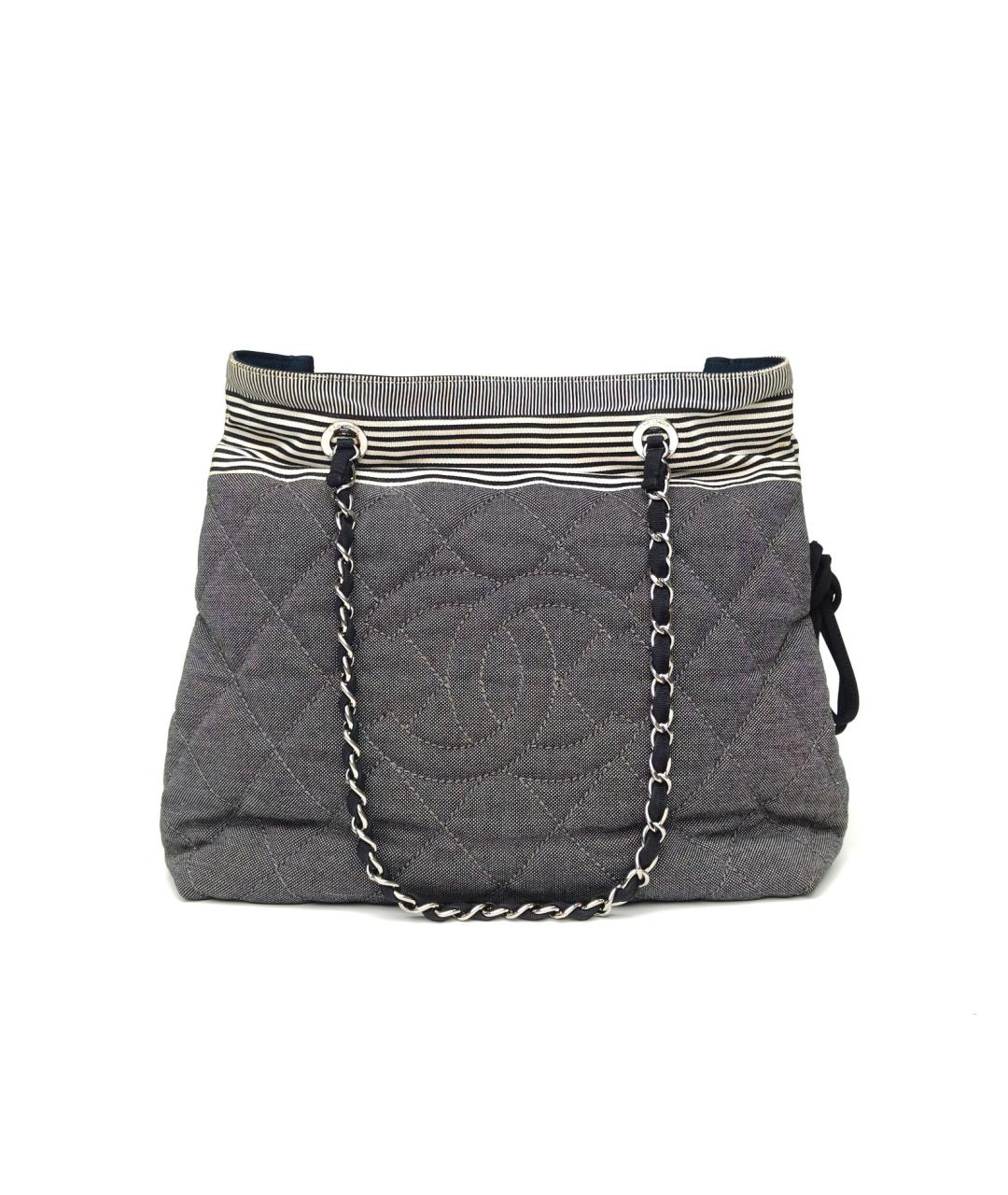 CHANEL Серая сумка через плечо, фото 8