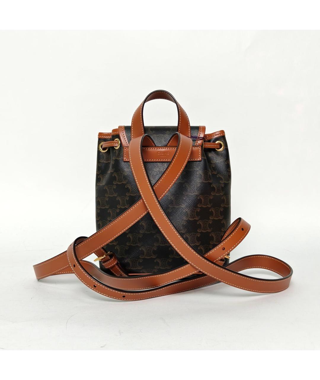 CELINE Коричневый рюкзак, фото 4