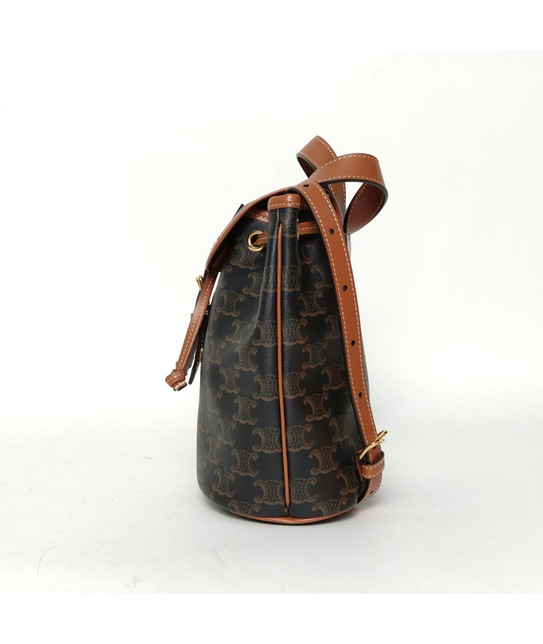 CELINE Коричневый рюкзак, фото 3