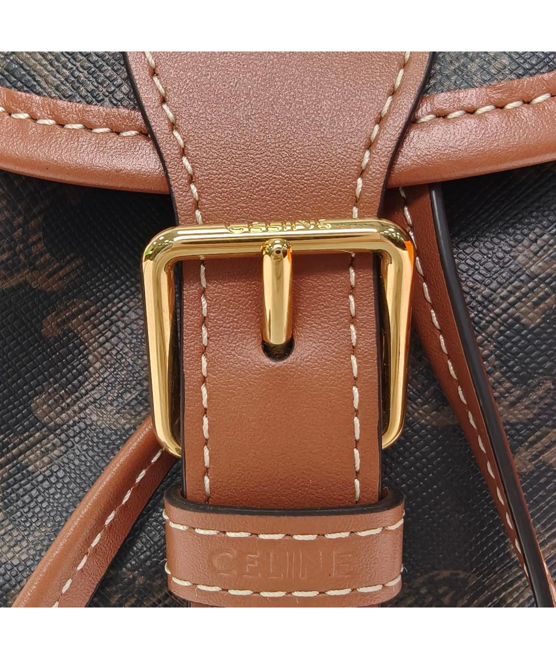 CELINE Коричневый рюкзак, фото 7