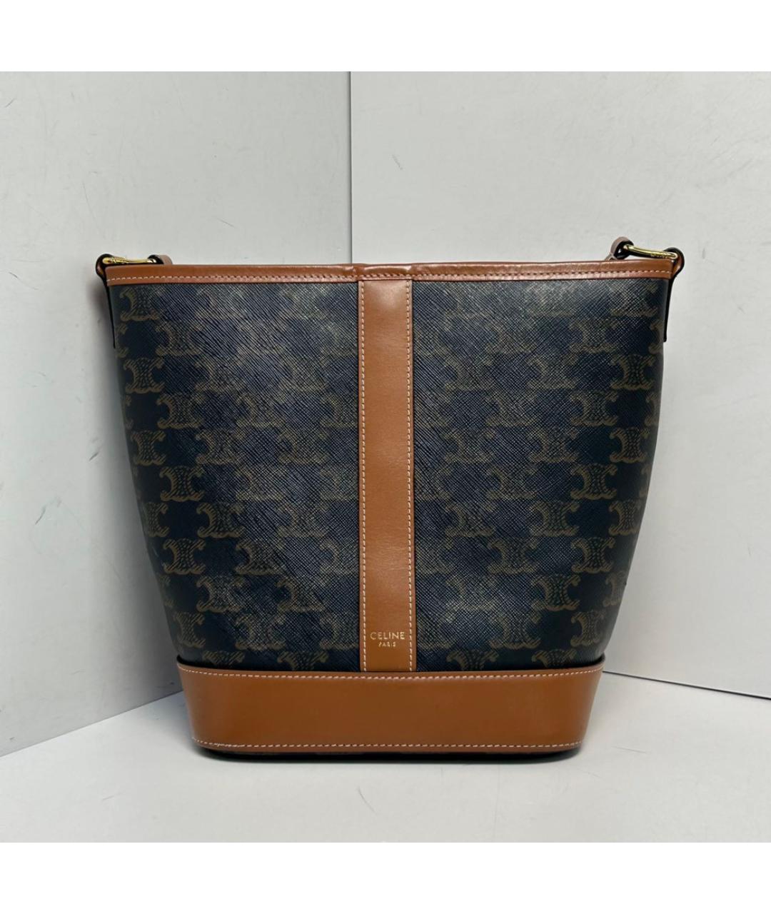 CELINE Коричневая сумка через плечо, фото 8