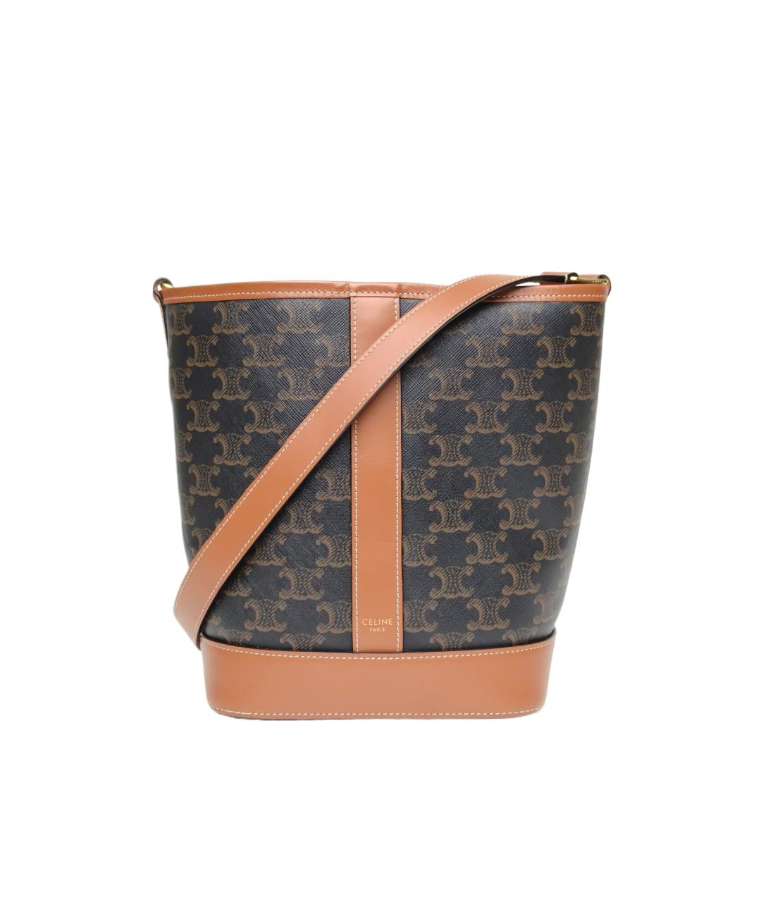 CELINE Коричневая сумка через плечо, фото 10