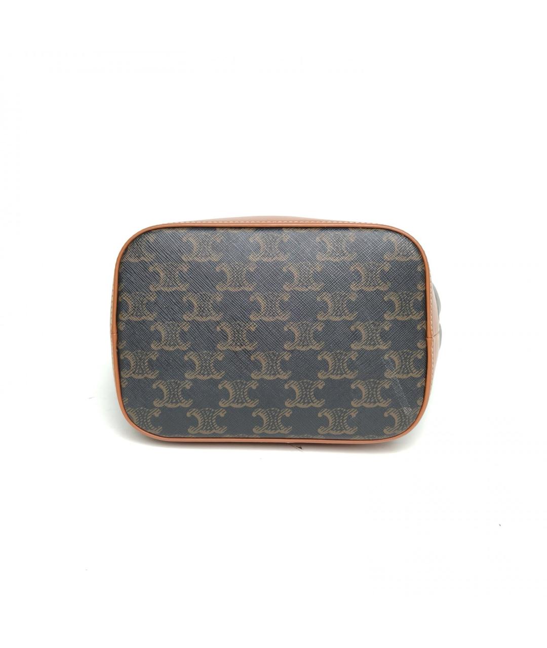 CELINE Коричневая сумка через плечо, фото 6