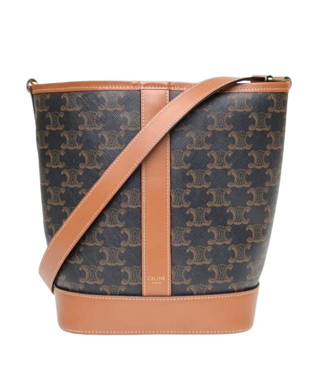 CELINE Коричневая сумка через плечо, фото 1