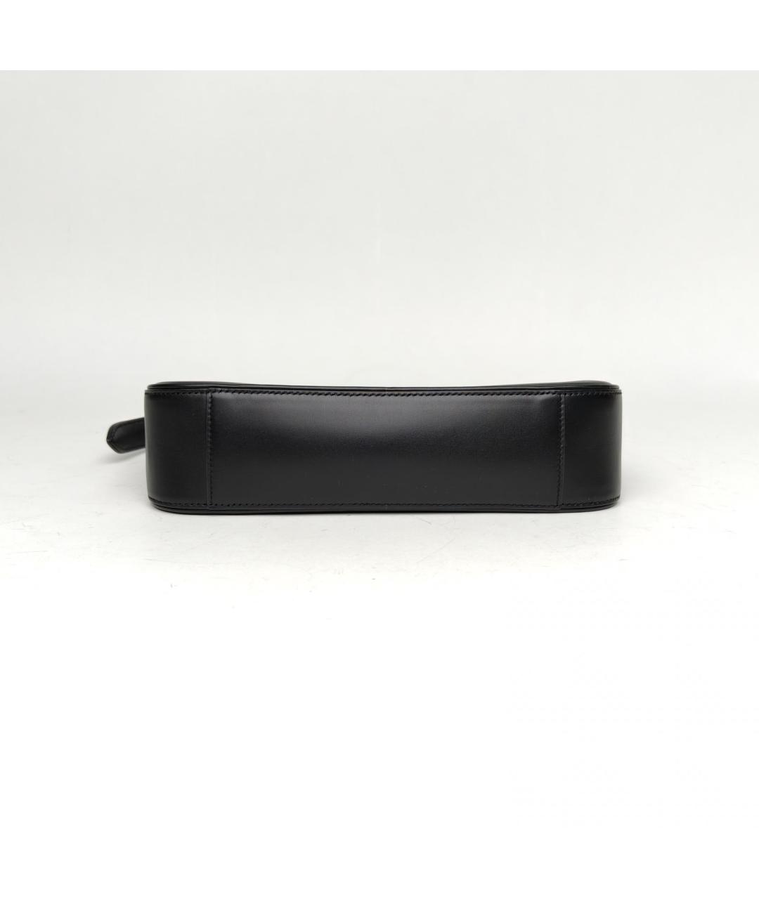 SAINT LAURENT Черная кожаная сумка через плечо, фото 8