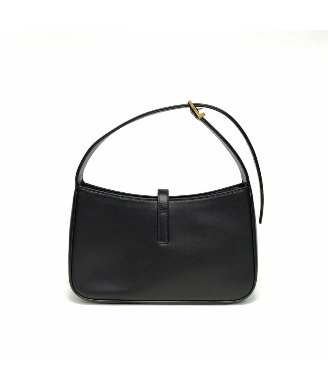 SAINT LAURENT Черная кожаная сумка через плечо, фото 4