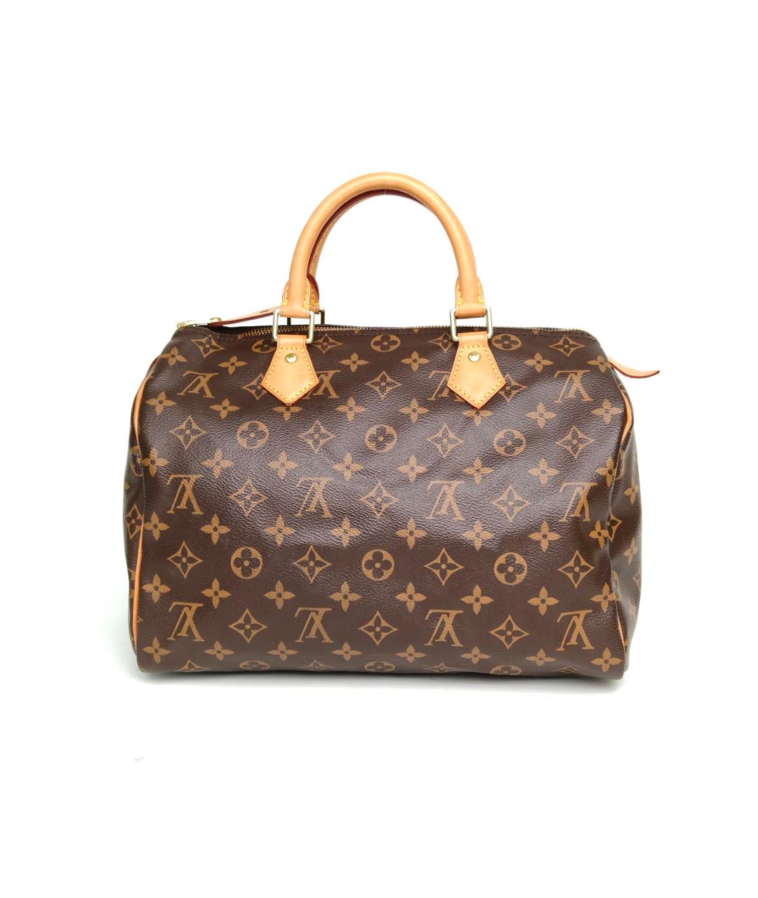 LOUIS VUITTON Коричневая сумка с короткими ручками, фото 4