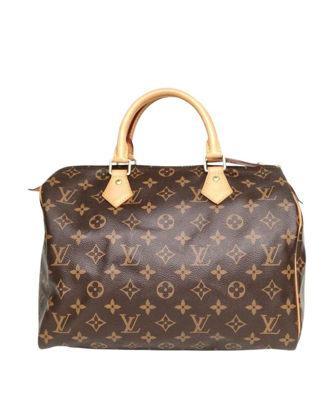 LOUIS VUITTON Коричневая сумка с короткими ручками, фото 1