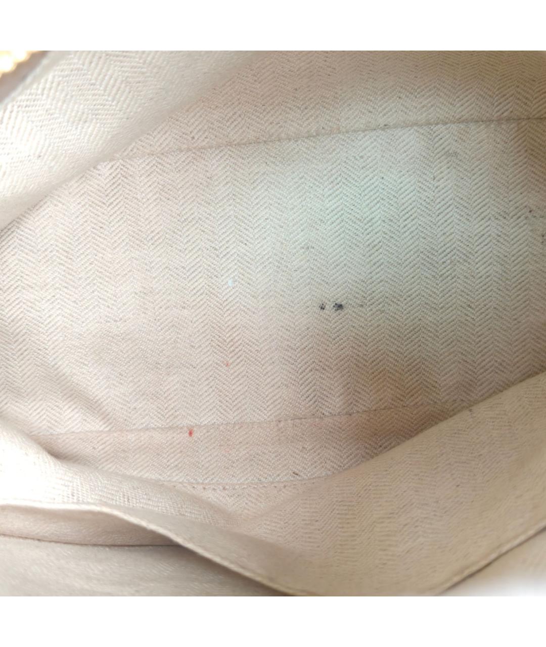 LOEWE Бежевая кожаная сумка с короткими ручками, фото 7