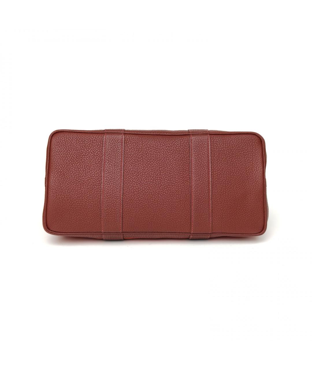 HERMES Красная тканевая сумка тоут, фото 6