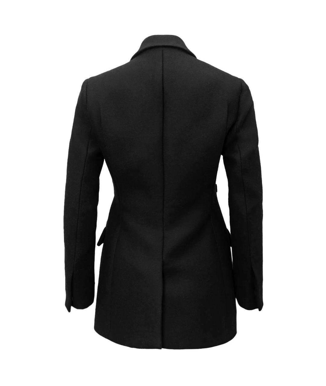 PRADA Черное шерстяное пальто, фото 2