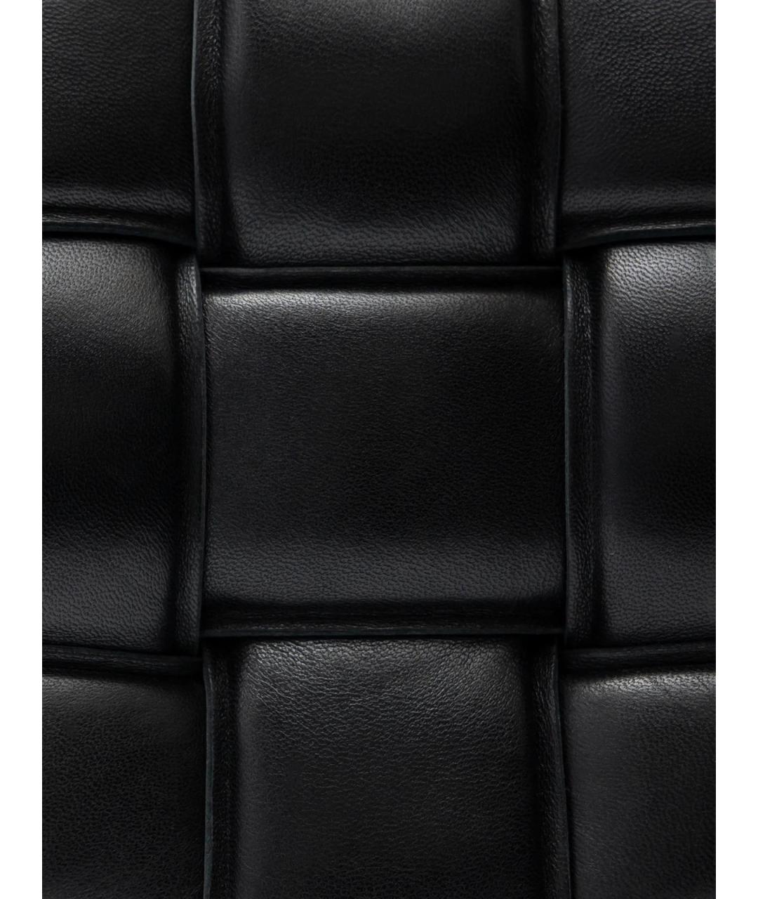 BOTTEGA VENETA Черная кожаная сумка тоут, фото 5