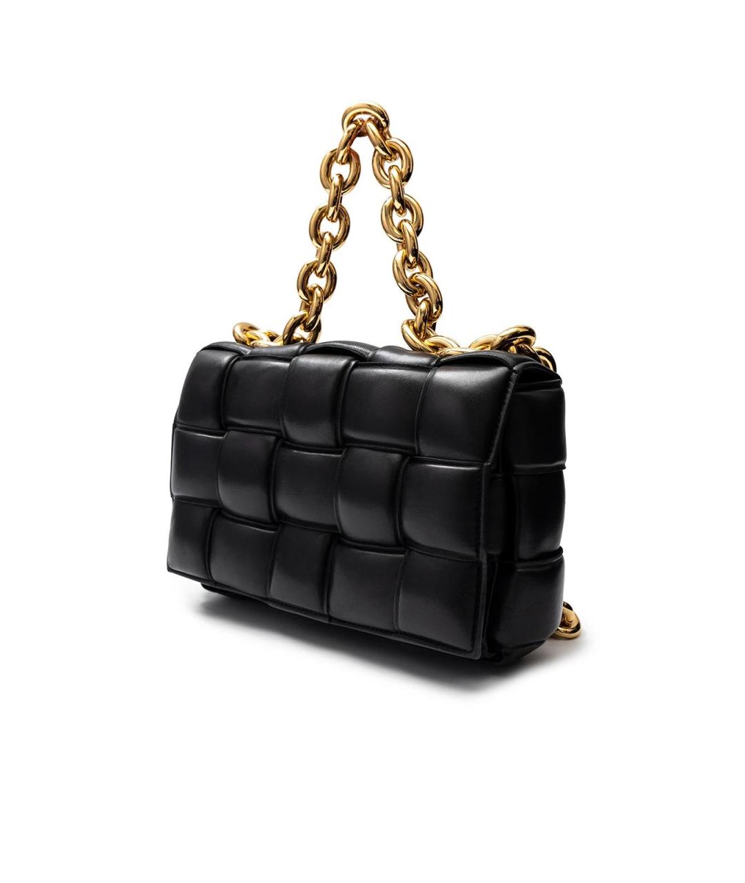 BOTTEGA VENETA Черная кожаная сумка тоут, фото 2