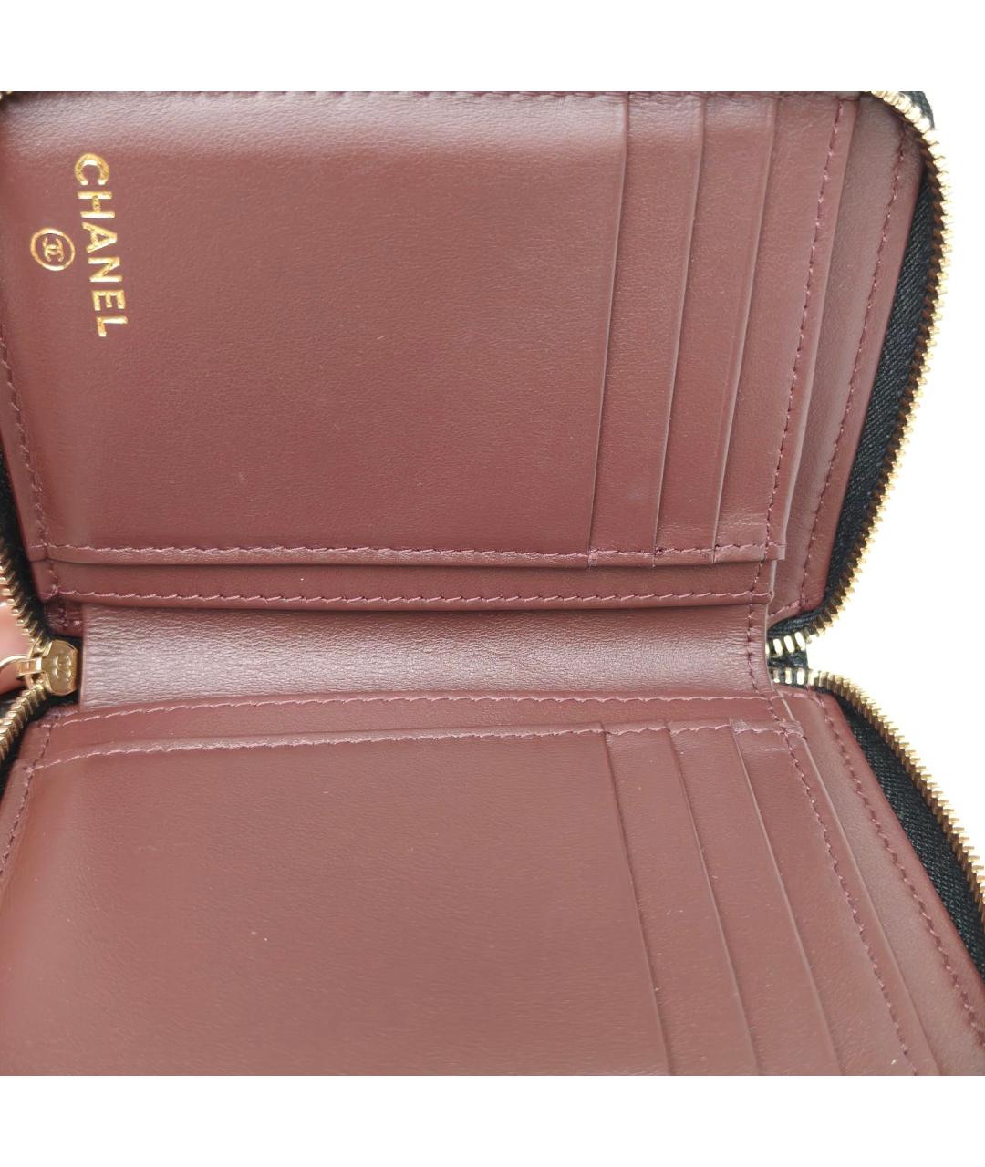 CHANEL Черный кожаный кардхолдер, фото 9