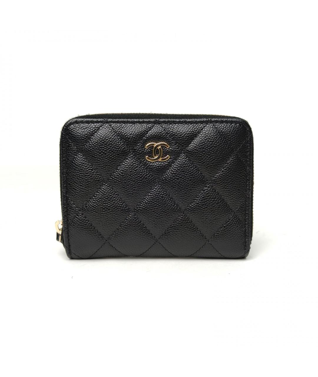 CHANEL Черный кожаный кардхолдер, фото 3