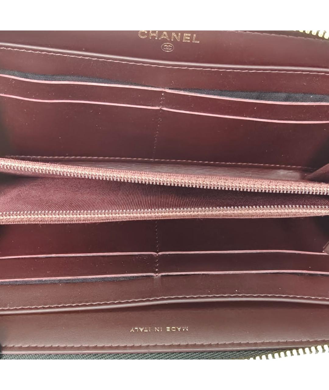 CHANEL Черный кожаный кошелек, фото 7