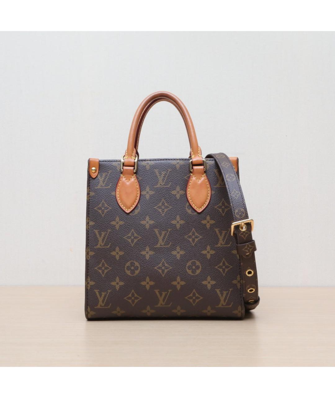 LOUIS VUITTON Коричневая сумка с короткими ручками, фото 3