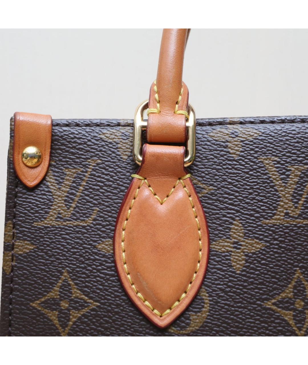 LOUIS VUITTON Коричневая сумка с короткими ручками, фото 8