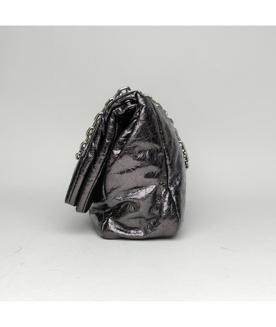 BALENCIAGA Черная кожаная сумка через плечо, фото 3
