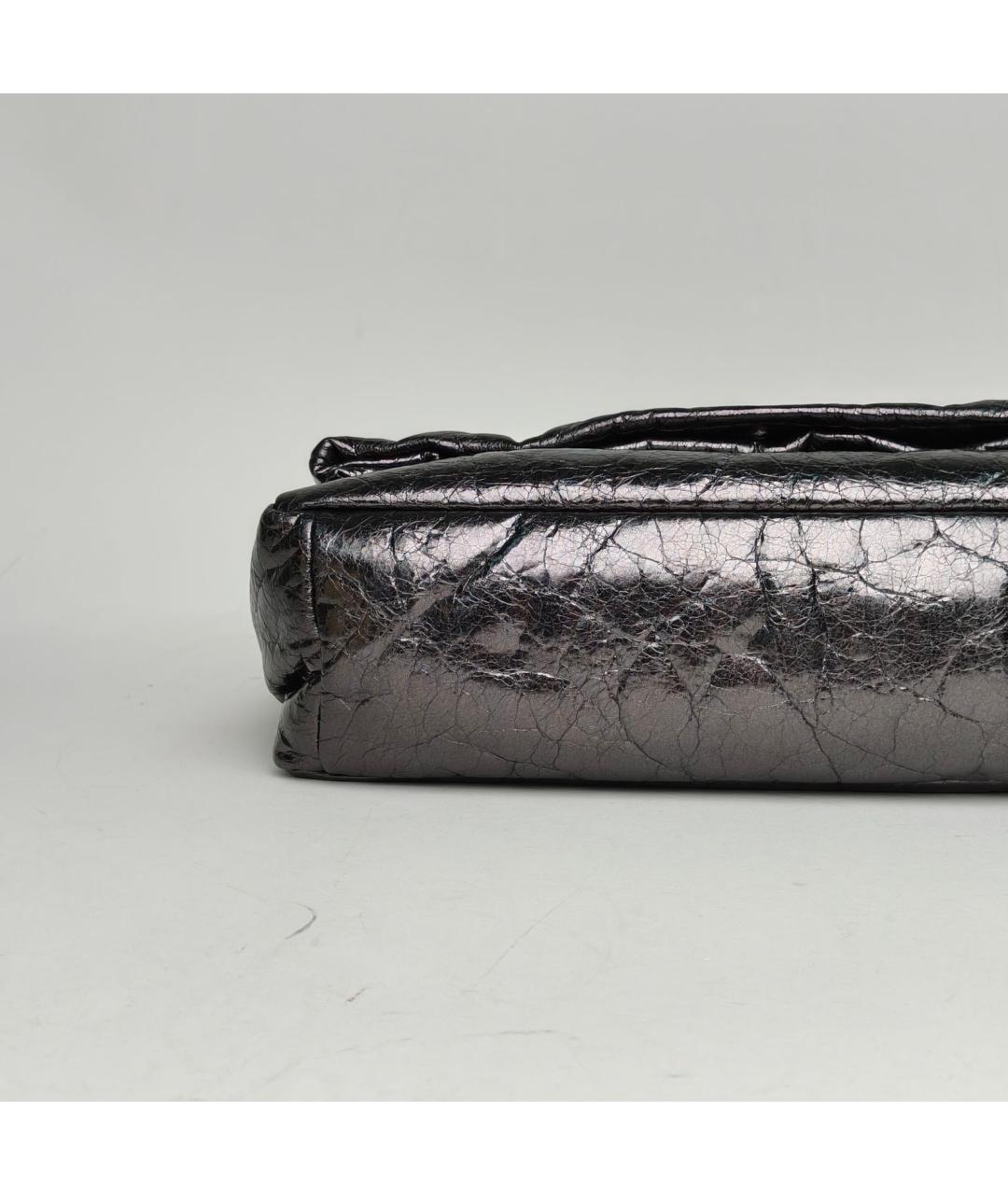 BALENCIAGA Черная кожаная сумка через плечо, фото 6