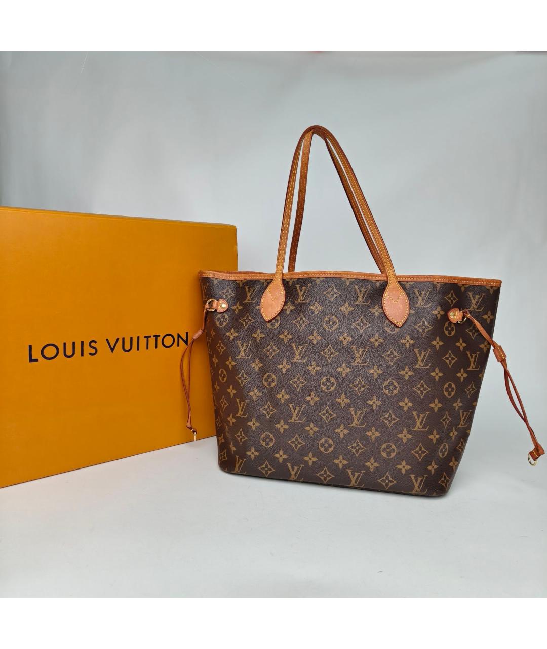 LOUIS VUITTON Коричневая сумка тоут, фото 8