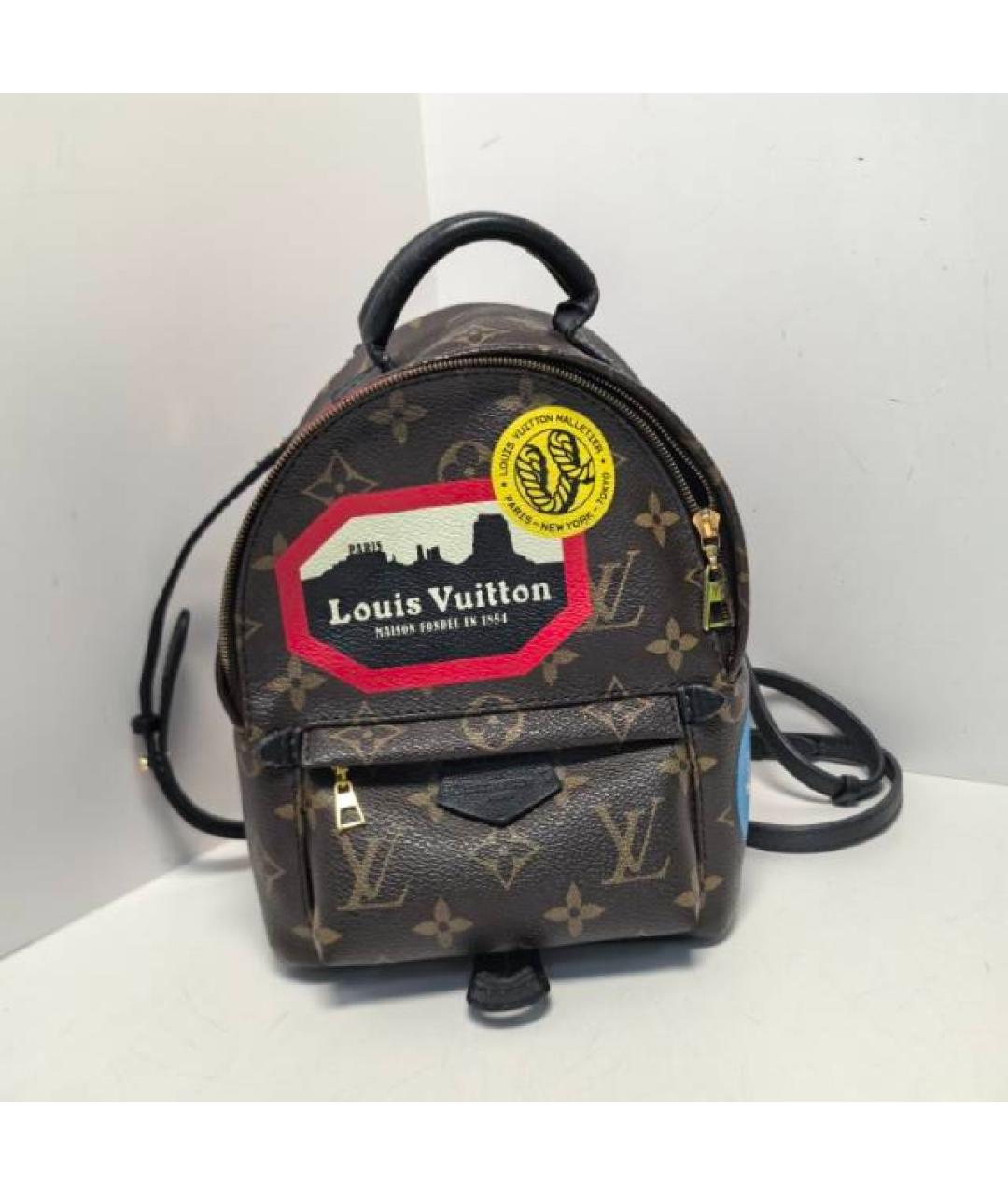 LOUIS VUITTON Коричневый рюкзак, фото 8